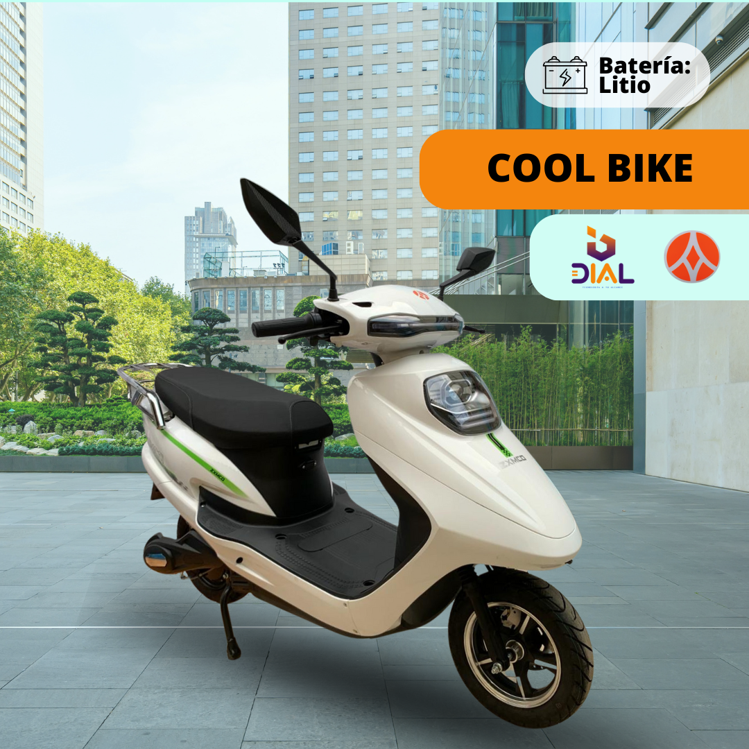 MOTO ELÉCTRICA COOL BIKE -  BLANCA